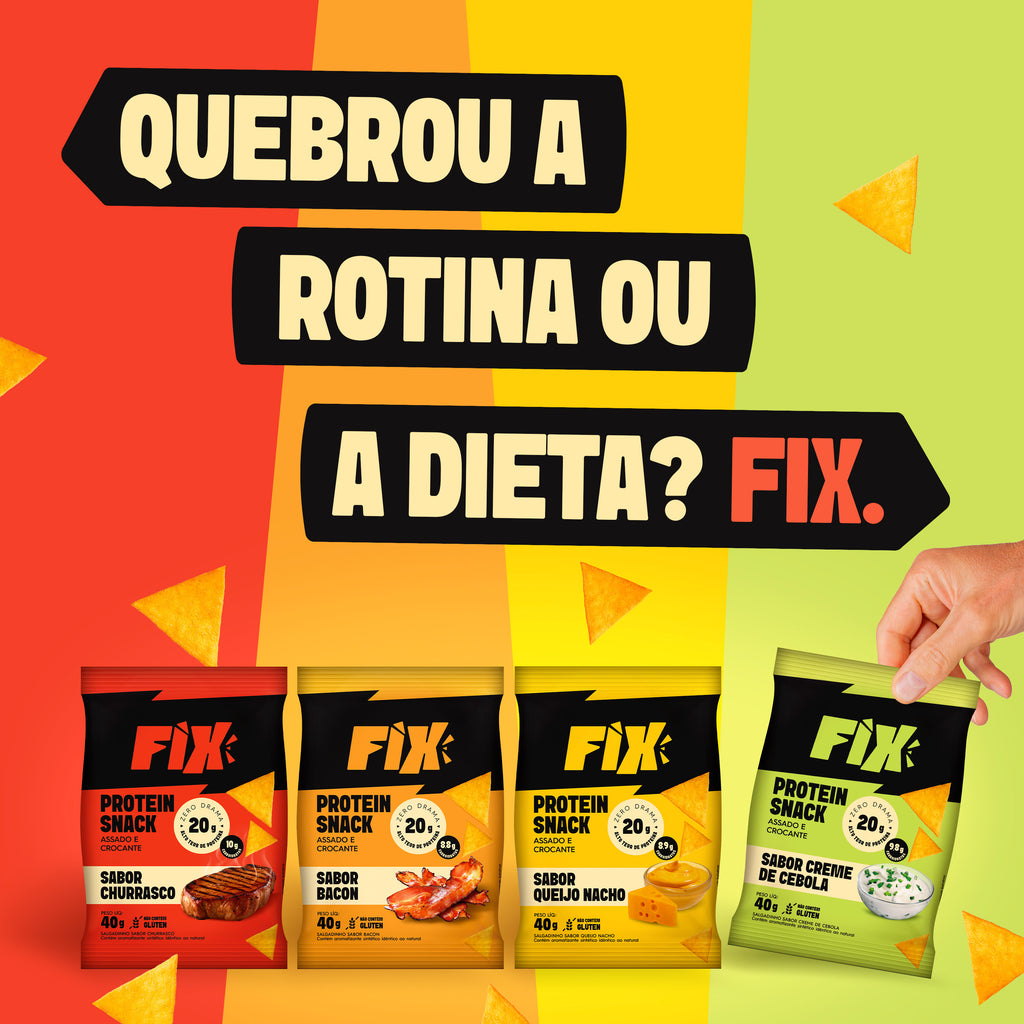 Caixa Mista Fix Snacks 04 Sabores x2 - 8 Unidades