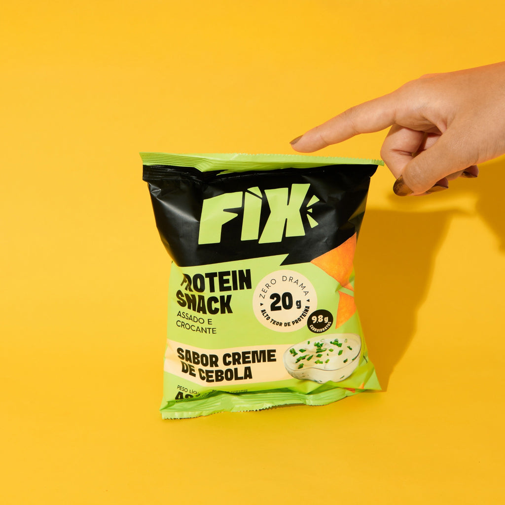 Fix Snacks 40g Creme de Cebola - 8 Unidades