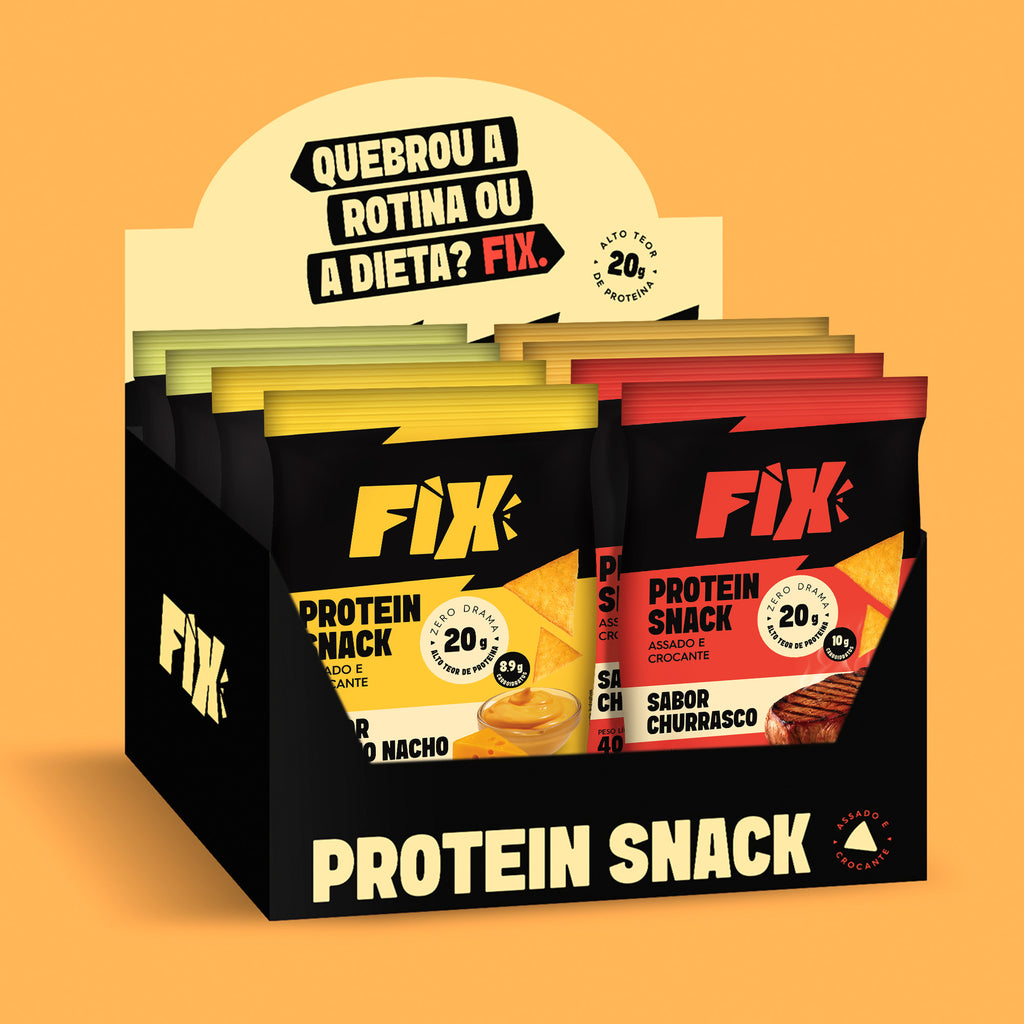 Caixa Mista Fix Snacks 04 Sabores x2 - 8 Unidades