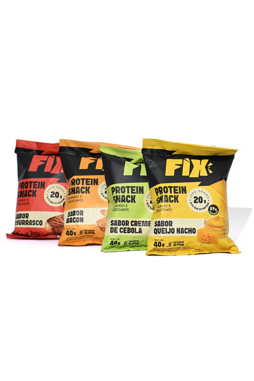 Caixa Mista Fix Snacks 04 Sabores x2 - 8 Unidades