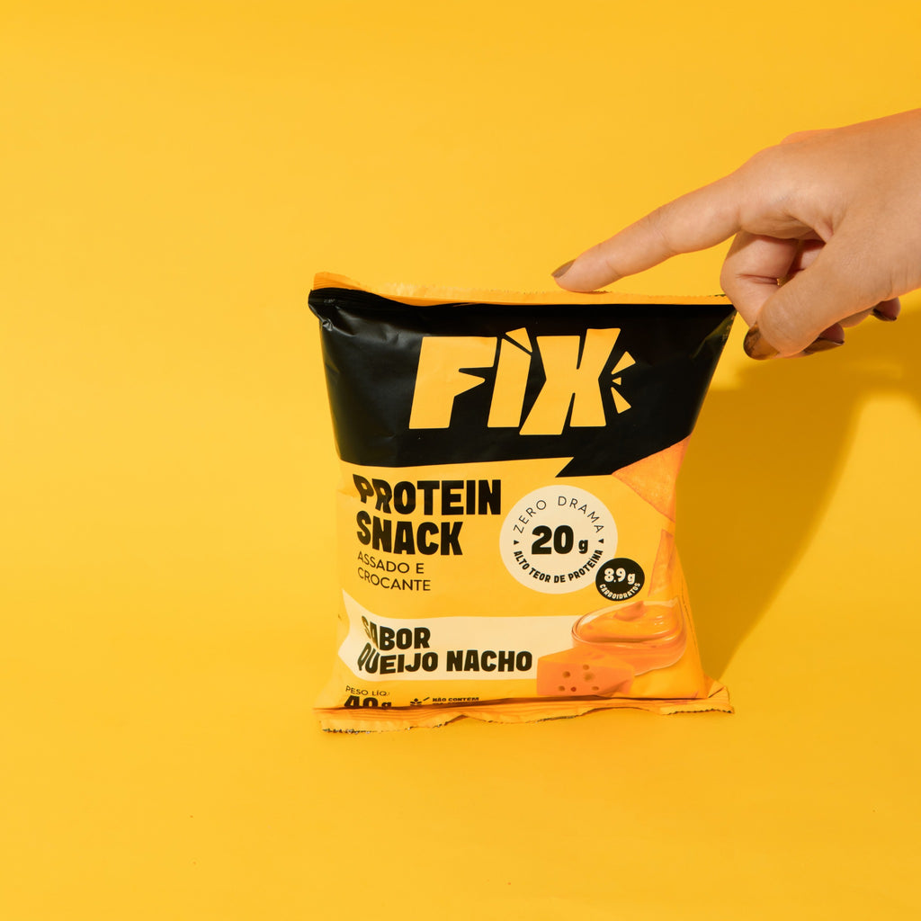 Fix Snacks 40g Queijo Nacho - Caixa 8 Unidades
